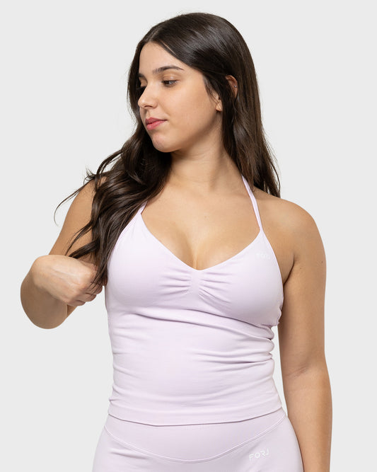 FORJ | Sculpt Longline Top Baby Pink