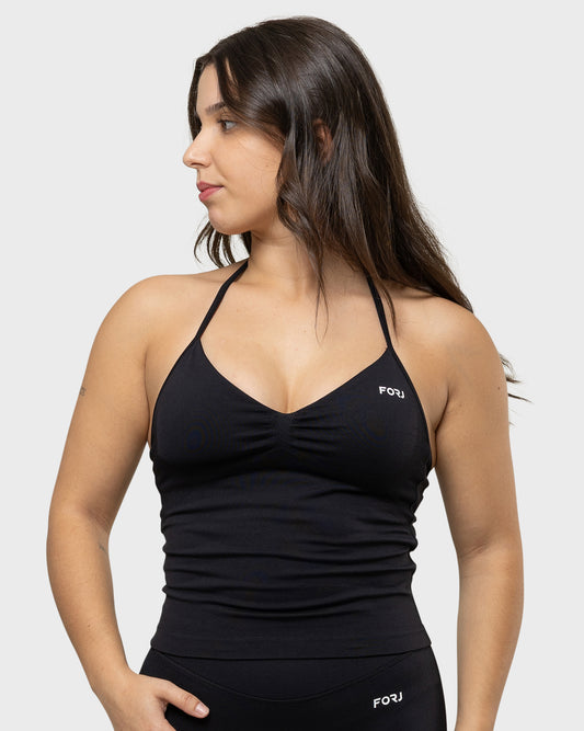FORJ | Sculpt Longline Top Black