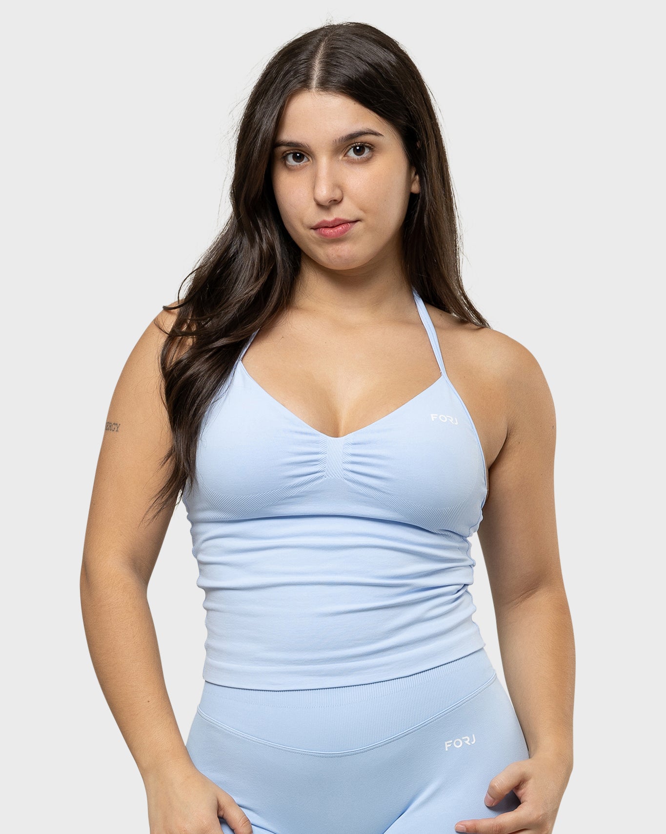 FORJ | Sculpt Longline Top Ice Blue